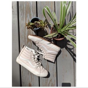 Blush Leather Vans